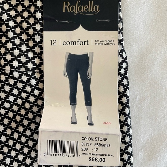 WOMENS, NWT, COMFORT CAPRIS, SIZE 12. - Picture 4 of 6